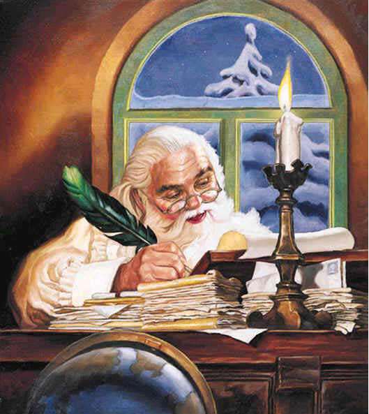 Santa Claus Writing Letters